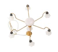 SOPOTUTU Lampe de Plafond Miniature Décorative Réaliste pour Maison de Poupée Modèle Suspendu Format Accessoire Micro Paysage pour Salon Bureau Chambre Lumière Blanche Élégante