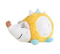 SOPOTUTU Lampe de Projection Musicale pour Bébé en Peluche Coton, Apaisant Lumière Étoilée, Peluche Hérisson 23,5 X 14,5 Cm, Lampe de Nuit Douce sans Piles, pour Chambre D’garçon et Filles