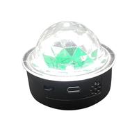 SOPOTUTU Lampe de Scène Rgb Boule Cristal à Contrôle Vocal Lumière Disco Colorée USB Mini Lampe Ambiance Portable pour Fête Voiture et Maison