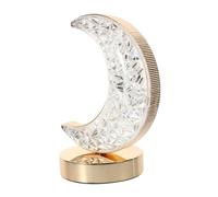 SOPOTUTU Lampe de Table Lumière Douce pour Chambre D'garçon et Filles Lune Décorative en Plastique Crochet Suspendu Design Délicat Vintage comme Veilleuse ou Salon