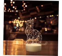 SOPOTUTU Lampe LED de Table Chat Créative USB Veilleuse Petite Lampe de Chevet Décorative pour Chambre Nuit