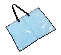 SOPOTUTU Large Transparent Art Portfolio Bag with Zipper and Handle Document Organizer for Posters Paintings and Files Large Capacity Storage