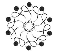 SOPOTUTU Lot De 10 Cordons Pour Stylos À Bille Avec Base Et Chaînette De Fixation Idéal Pour Les Stylos De Réception De Caisse Ou De Sécurité