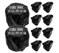 SOPOTUTU Lot de 10 Couvercles de Bouchon de Réservoir D’Huile pour Camions Noirs en Polyuréthane Cache-Poussière Protection Anti-Poussière pour Réservoir de Carburant Fixation