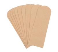 SOPOTUTU Lot de 10 Pochettes en Papier Kraft 55 X 15 CM Languette Porte-Marque-Pages Vintage Polyvalent pour Bureau École et Rangement de Stylos Paquet à Cartes et Couvertures de