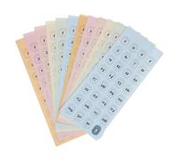 SOPOTUTU Lot de 12 Feuilles D’autocollants de Dates pour Agenda, Chiffres du Calendrier Rétro, Adhésifs Résistants pour Scrapbooking, Carnets, Planners et Organisation