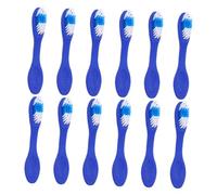 SOPOTUTU Lot de 12 Mini Brosses à Dents Souples pour Prisonniers Brosse à Dents à Manche Court et Manchons Souples pour Environnements Sécurisés et Hôpitaux Psychiatriques