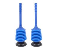 SOPOTUTU Lot de 2 Déboucheurs à Ventouse en Polypropylène Bleu pour Canalisation, Évier Cuisine, Wc et Salle de Bain, Solution pour Vidange et Nettoyage D'égouts, Usage Domestique