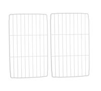 SOPOTUTU Lot de 2 Étagères en Filet Blanc 28×17 Cm pour Congélateur et Réfrigérateur, Séparateurs Multifonctions pour Grosse Capacité, Organisateur Pratique D’espace Frigorifique