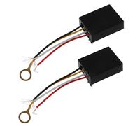 SOPOTUTU Lot de 2 Interrupteurs Variateurs Tactiles pour Lampe de Bureau Commande Automatique LED à Intensité Variable Module de Remplacement Plastique 3A Contrôle Continu de Luminosité