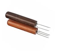 SOPOTUTU Lot de 2 Rallonges pour Moxibustion en Bois précieux et Ébène Aiguilles D’Extension Compatibles Rouleaux de Moxa Outil Compact pour Thérapie par Chaleur Utilisation Domestique