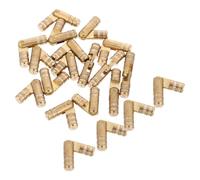 SOPOTUTU Lot de 20 Charnières Invisibles en Laiton Cylindriques 20 X 4 Mm, Charnières Dissimulées à Bord Arrondi pour Meubles, Boîtes à Bijoux et Projets de Bricolage, Adaptées la