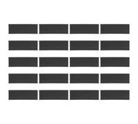 SOPOTUTU Lot de 20 Clips Magnétiques pour Étiquettes 100X30Mm Porte-Étiquettes Interchangeables en Plastique pour Gestion D’Entrepôt Supermarché et Bureau Support Magnétique Pratique