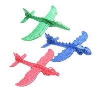 SOPOTUTU Lot De 3 Avions Planeurs Epp Légers à Lancer à La Main pour Garçon Et Filles, Modèles Dinosaure Et Dragon Chinois, Jouet Éducatif De Plein Air, Jeu Créatif Et Ludique