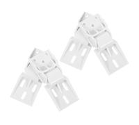 SOPOTUTU Lot de 4 Charnières Pliables en Plastique Blanc pour Congélateur Coffre Pièces Détachées pour Réfrigérateur de Camping-Car Accessoires de Remplacement Solide et Compatibles
