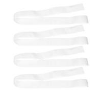 SOPOTUTU Lot de 4 Sangles Blanches pour Filet de Volley-Ball Corde en Nylon Résistante aux Intempéries Fixation Centrale Polyvalente pour Installation Multisports en Extérieur