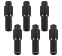 SOPOTUTU Lot de 6 Vis en Alliage D'aluminium Noir pour Réglage Précis du Câble de Dérailleur et Tendeur de Frein Vélo Route/VTT, Ajusteur de Barillet pour Changement de Vitesse,