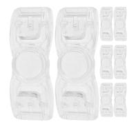 SOPOTUTU Lot de 8 Clips de Boucle en Plastique Transparent pour Lunettes de Natation, Dispositif de Réglage de Sangle, Fermoirs Résistants et Compatibles pour Accessoires de Piscine