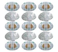 SOPOTUTU Lot de 80 Patchs Protège-Oreilles Étanches Bébé pour Natation et Bain Film PU Souple Noyau en Coton Jaune et Blanc Dimensions 44X68 CM Protection Anti-Eau pour -Nés et