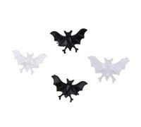 SOPOTUTU Lot de Bagues Lumineuses Chauve Souris Plastique pour Halloween Anneaux Phosphorescents Ajustables pour Fête et Anniversaire Décoration Halloween Festive Couleur