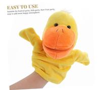 SOPOTUTU Main Canard Peluche Cartoon Éducatif et Apaisant pour Garçon Fille Outil de Conte et Jeu Danimaux Peluche Douce