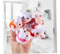 SOPOTUTU Marionnettes à Doigts Peluche Mouton et Loup et Jouets Amusants pour Garçon Fille Accessoires Ludiques pour École et Maison