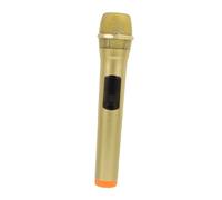 SOPOTUTU Microphone Réaliste Simulation pour Garçon Fille Accessoire de Performance Or et Orange pour Jeux de Rôle et Fêtes pour Développer et Compétences Sociales