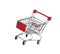 SOPOTUTU Mini Chariot de Courses Rouge Grand Format Rangement Bureau et Accessoires Garçon Fille