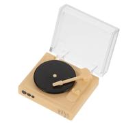 SOPOTUTU Mini Tourne-Disque Modèle De Collection Appareil Rétro Décor De Mini Maison Réaliste