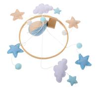SOPOTUTU Mobile Berceau Bébé Fille En Feutre Nuage Montgolfière Décor Chambre Garçon Et Filles à Suspendre Douce Apaisante Pour Lit Bébé
