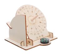 SOPOTUTU Modèle de Cadran Solaire Équatorial en Bois Fait Main, Kit Scientifique Éducatif D’Instrument de Mesure du Temps Ancien, Projet Pédagogique pour Garçon et Filles, Apprentissage