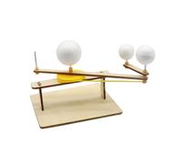 SOPOTUTU Modèle Planétarium Orbital Manuel à Trois Sphères Soleil-Terre-Lune, Simulateur Astronomique Pédagogique pour Démonstration Scientifique, Kit Éducatif D’Astronomie pour Élèves