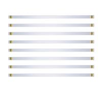 SOPOTUTU Organisateur de Flotteurs pour Matériel de Pêche - Tube de Rangement Plastique Épais Transparent, Diamètre 19 Mm, Longueur 50 Cm, Lot de 8 Pièces - Protection Étanche