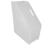 SOPOTUTU Organiseur de Dossiers Accordéon Plastique Grand Format Trieur Extensible pour Classement de Documents Pochette Rigide Polyvalente pour Bureau et Étude Blanc