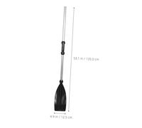 SOPOTUTU Pagaies Kayak Aluminium pour Bateau Gonflable Rames Portables Antidérapantes avec Poignée Confortable Adaptées pour Canoë et Bateaux Caoutchouc