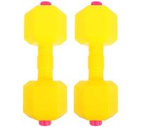 SOPOTUTU Paie D'haltères Réglables pour Garçon et Filles, Haltères Jouets Jaunes, Équipement de Fitness pour Garçon et Filles, Poids Ajustables pour Entraînement Sensoriel et Développement