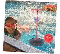SOPOTUTU Panier De Basket pour Piscine Flottant Cadre Amovible Jeu De Basket-Ball Facile à Transporter Ranger