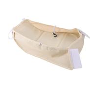SOPOTUTU Panier de Rangement sous Poussette Beige en Tissu Oxford Grand Organisateur 45X38X20 CM Accessoire Pratique Compartiment Sécurisé pour Poussette Espace Supplémentaire pour