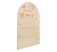 SOPOTUTU Panneau d'Affichage en Bois Massif pour -Né Cartes Mensuelles et Disques Marqueurs Accessoires Photo Bébé Kit Complet pour Suivi Croissance et Souvenirs Première Année