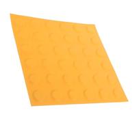 SOPOTUTU Panneau Tactile pour Aveugles 25X25 CM en Brique Jaune Pastilles Rondes Planches de Trottoir Résistantes à L’Usure pour Chemin Intérieur et Extérieur Aide Visuelle