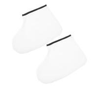 SOPOTUTU Paquet De Paraffine Pieds Taille Fine Couvre-pieds Hydratants Professionnels Pour Spa Soins Pieds Coton Beige Bord Noir