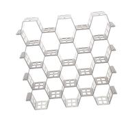 SOPOTUTU Partition de Tiroir Plastique Cloison Alvéolée Extensible pour Rangement Cuisine Organiseur sans Outil pour Sous Vêtements Chaussettes et Accessoires
