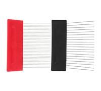 SOPOTUTU Peigne à Texture Artistique en Acier Inoxydable 2pcs, Outil de Peinture Portable pour Murs et Plâtre, pour Création de Motifs Muraux Décoratifs