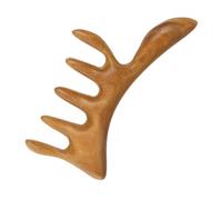 SOPOTUTU Peigne de Massage de Santal Vert Naturel Outil Manuel pour Chevelu Stimulation des Points Acupuncture Design Doux pour Peau pour Homme et Femme