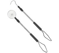 SOPOTUTU Pelle Tamis Sable Plage Aluminium avec Crochet pour Ramassage Coquillages et Chasse Au Trésor Robuste et Pratique pour Tamiser Sable et Détection Plage