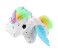 SOPOTUTU Peluche Licorne à Tirer avec Queue Mobile Accessoire Suspendu pour Sac Porte-clés ou Téléphone École Licornes Adorable et Coloré