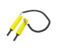 SOPOTUTU Piolet de Sécurité Rétractable en Acier Inoxydable pour Pêche Glace, Compact et PVC Jaune, pour Lacustre et Rivière