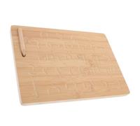 SOPOTUTU Planche Montessori Bois Rainurée pour Apprentissage Précoce Tablette pour Tout Petits Outil Éducatif pour Tracer Préscolaire