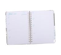 SOPOTUTU Planificateur Semainier Journalier et Mensuel avec Onglets Organiseur de Tâches et Calendrier Annuel Spiralé pour Gestion Du et Objectifs Professionnels