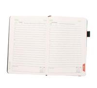 SOPOTUTU Planner Hardcover With Pen Holder PU Leather Student And Academic Notebook Monthly And Weekly Organizer For Home Office Use